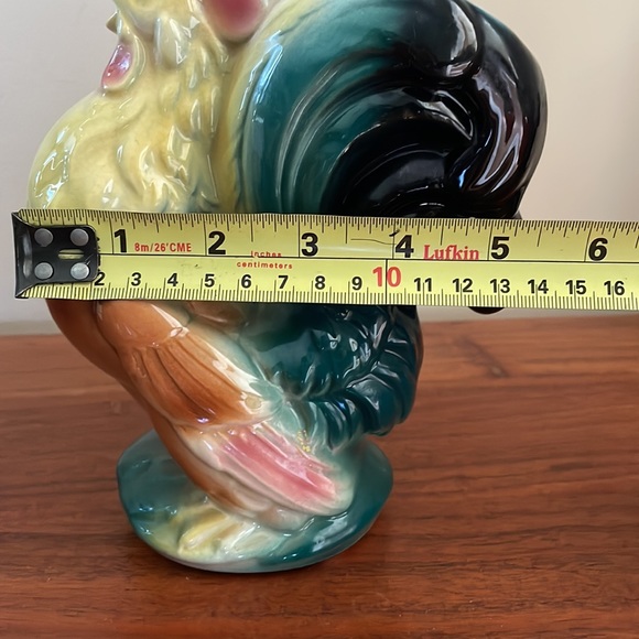 VINTAGE Royal Copley rooster vase chicken farmhouse - Picture 11 of 14